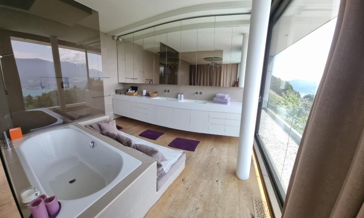 Attersee Luxury Design Villa With Dream Views, Large Pool And Sauna Nussdorf am Attersee Luaran gambar