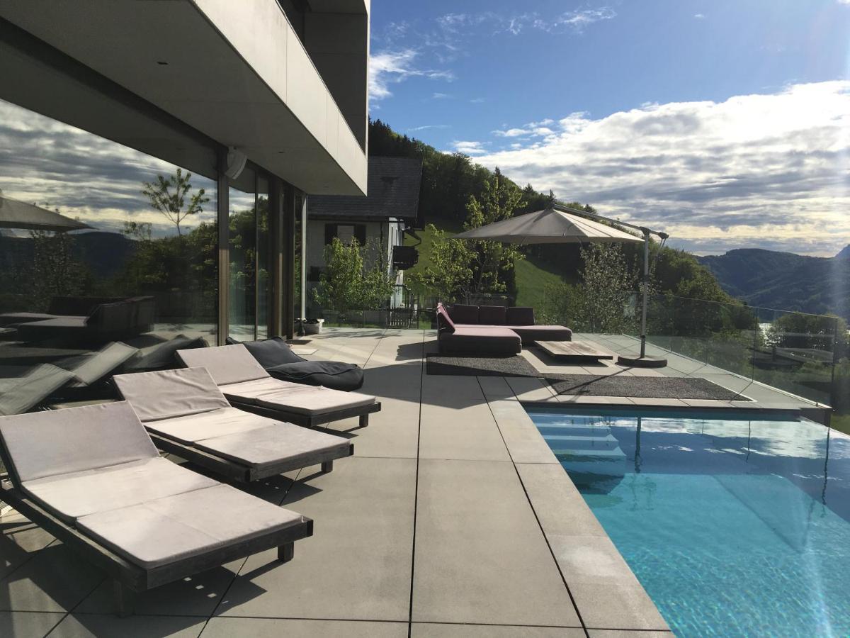 Attersee Luxury Design Villa With Dream Views, Large Pool And Sauna Nussdorf am Attersee Luaran gambar