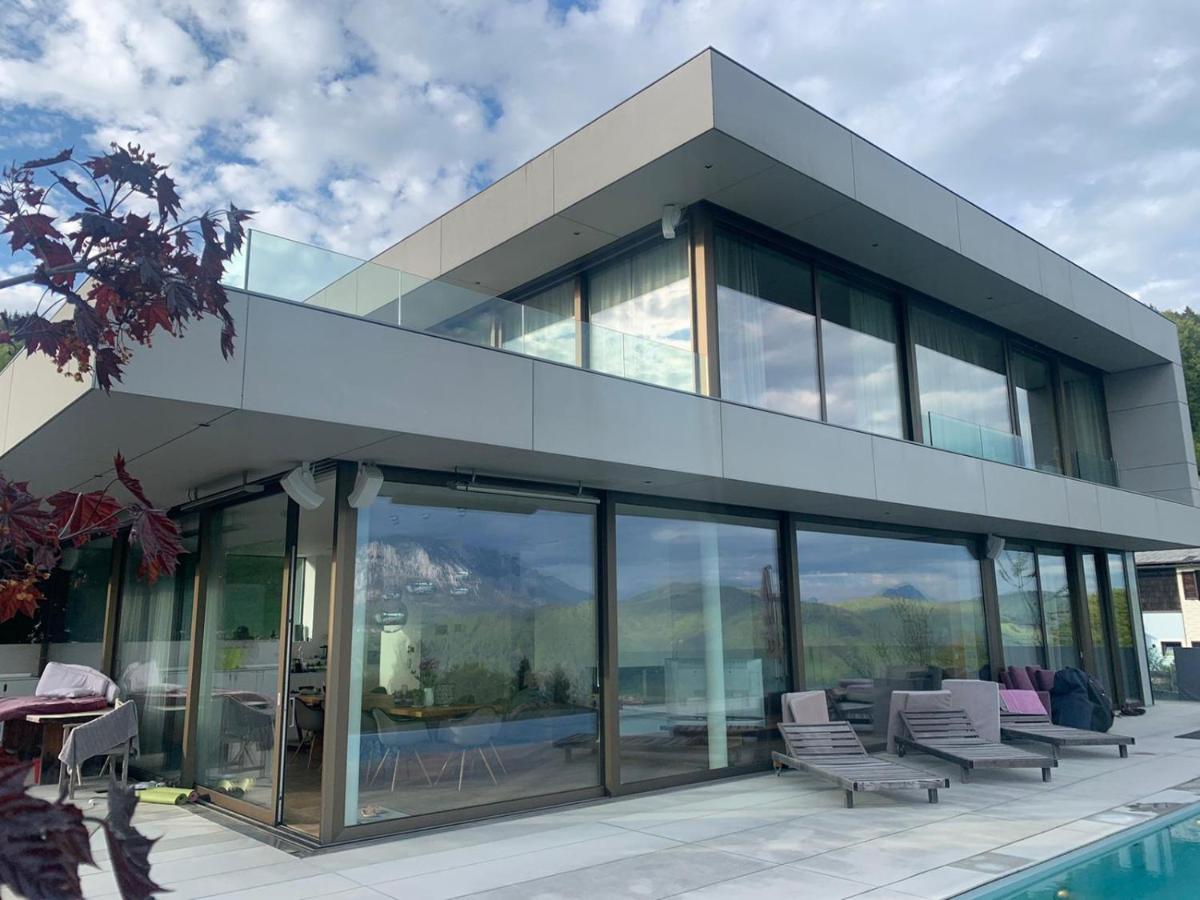 Attersee Luxury Design Villa With Dream Views, Large Pool And Sauna Nussdorf am Attersee Luaran gambar