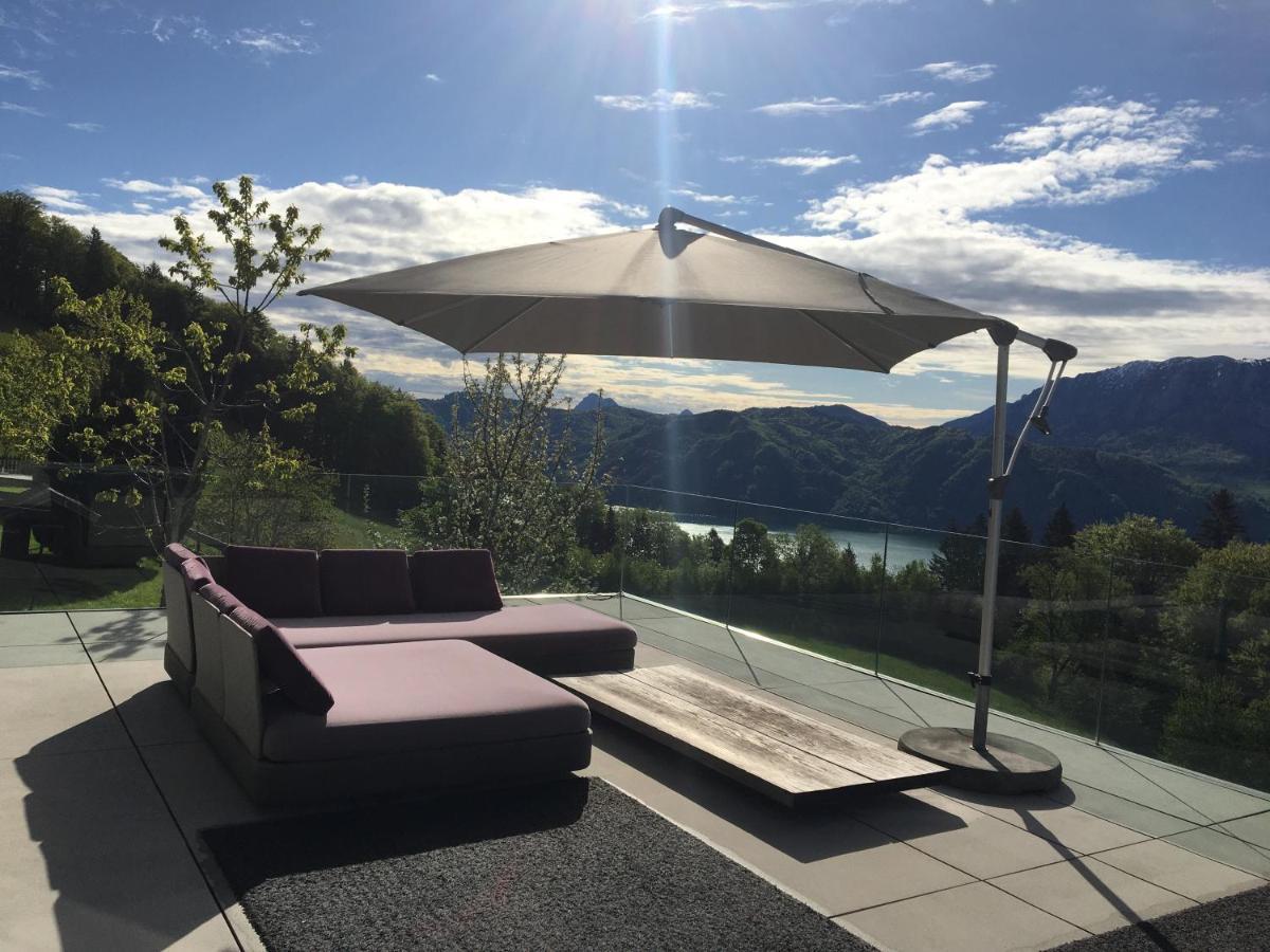 Attersee Luxury Design Villa With Dream Views, Large Pool And Sauna Nussdorf am Attersee Luaran gambar
