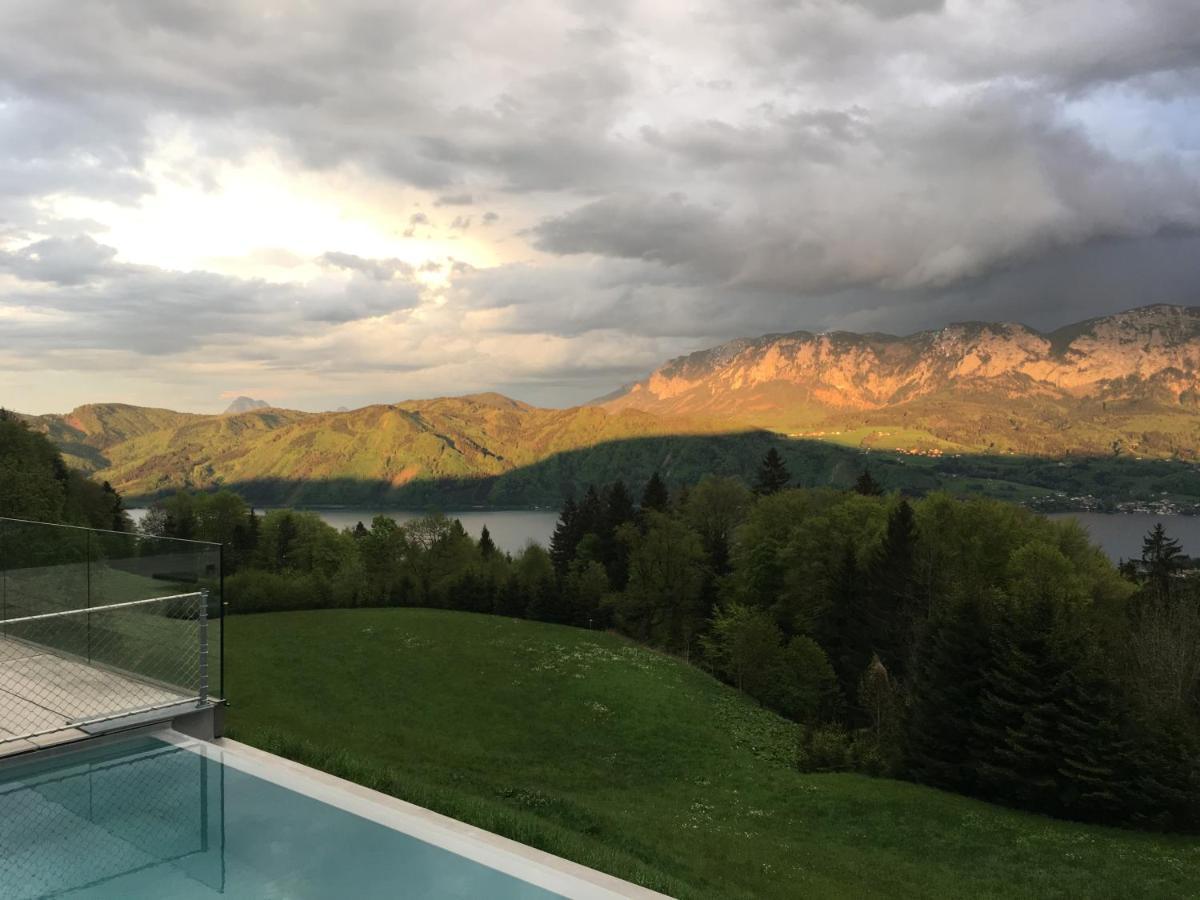 Attersee Luxury Design Villa With Dream Views, Large Pool And Sauna Nussdorf am Attersee Luaran gambar