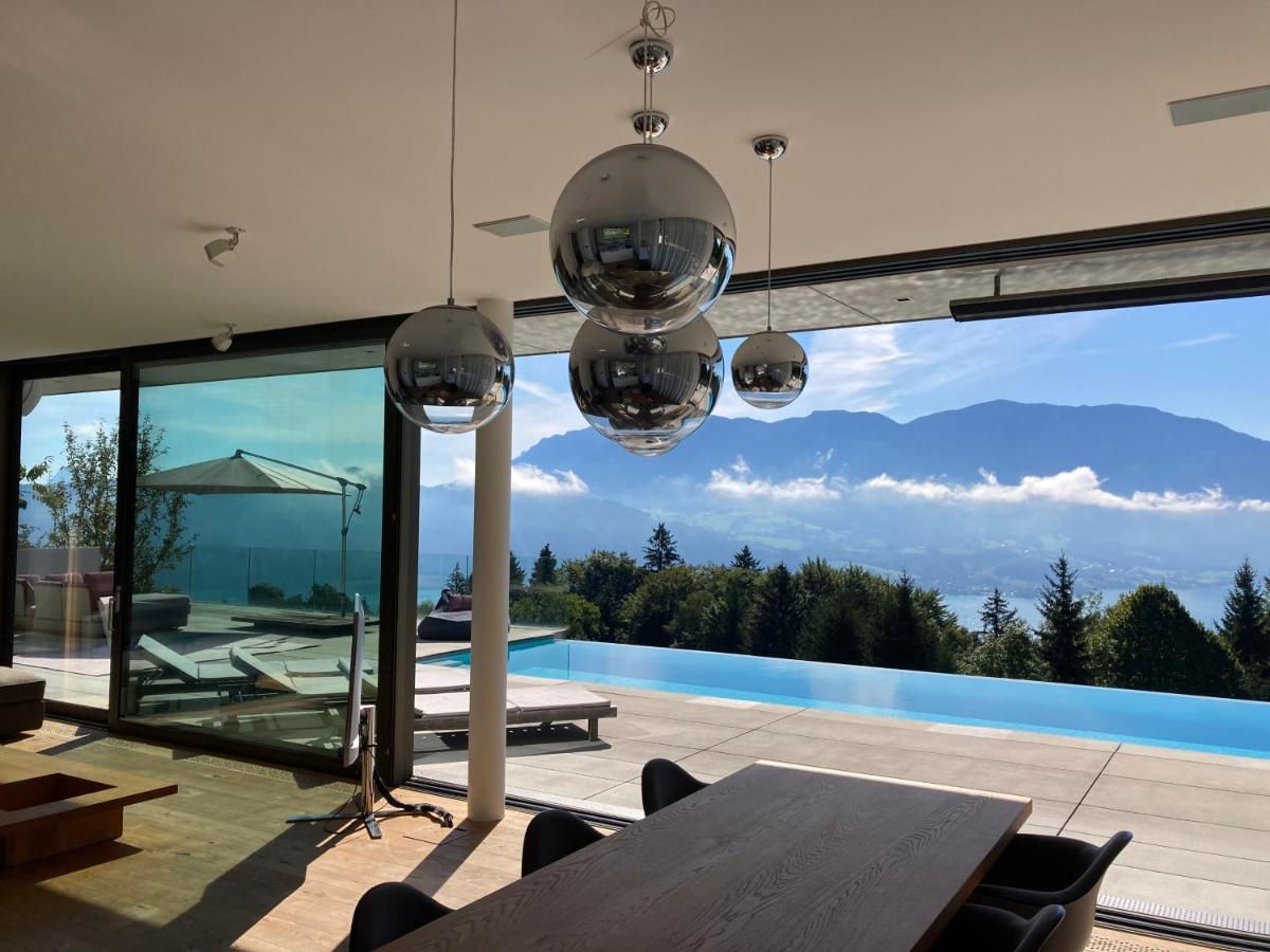 Attersee Luxury Design Villa With Dream Views, Large Pool And Sauna Nussdorf am Attersee Luaran gambar